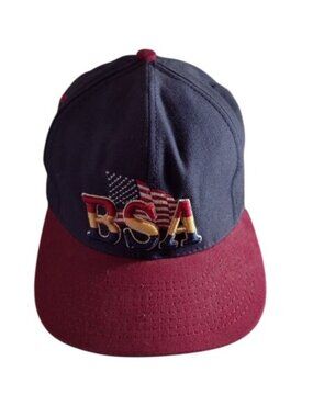 Boy Scouts of America - Logo BSA on Flag - Blue/Red Strapback Cap